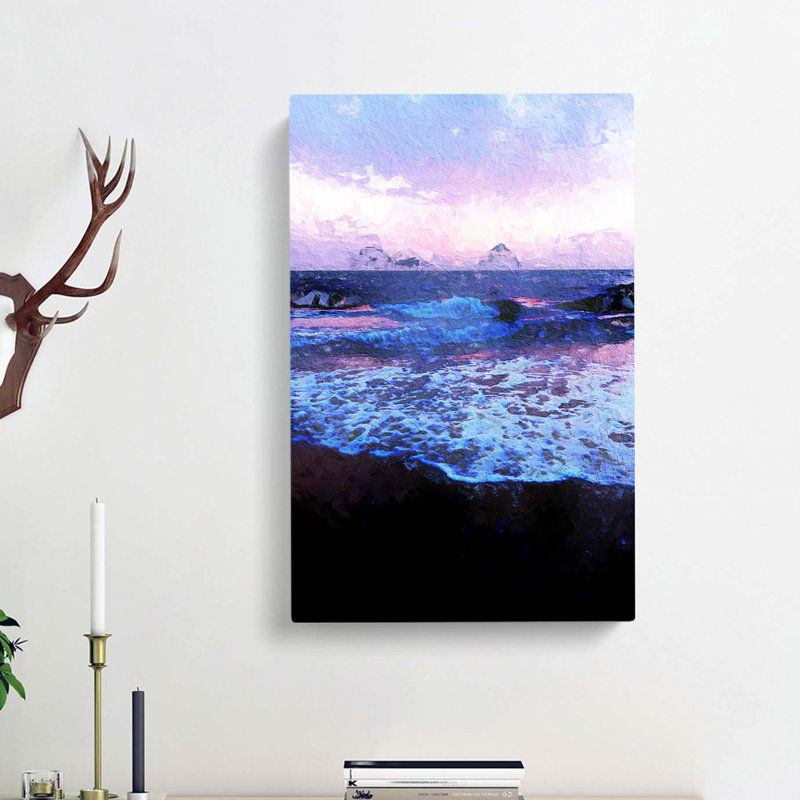 Pretty Beach Sunset - Wrapped Canvas, 76cm H x 50cm W x 3cm D