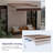 Topbuy 96'' W Polyester Cover Retractable Patio Awning-95985278