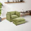 Canapé simple en chenille de style moderne avec repose-pieds, peut être utilisé pour s'allonger ou s'asseoir-530538065