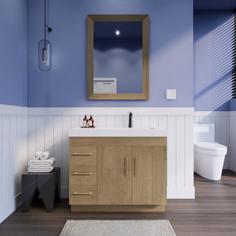 Ensemble de meuble-lavabo simple 42 po Londale Spring, Chêne blanc