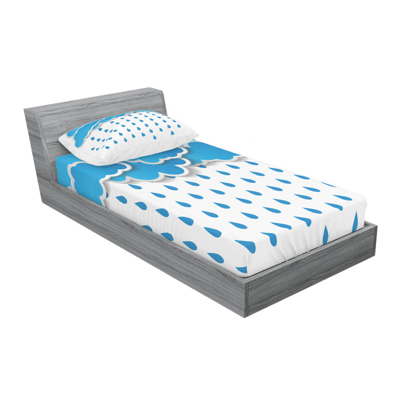 Microfiber Sheet Set, Twin Sheet Set with Fitted Sheet