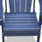 All - Weather Folding Chair And Table , Patio Lawn For Outdoor Recreation, Navy Blue, Heat , Stackable Small Gardens Of 2, Garden, Backyard, Balcony, Ergonomic Design, Water Resistance-1248720324