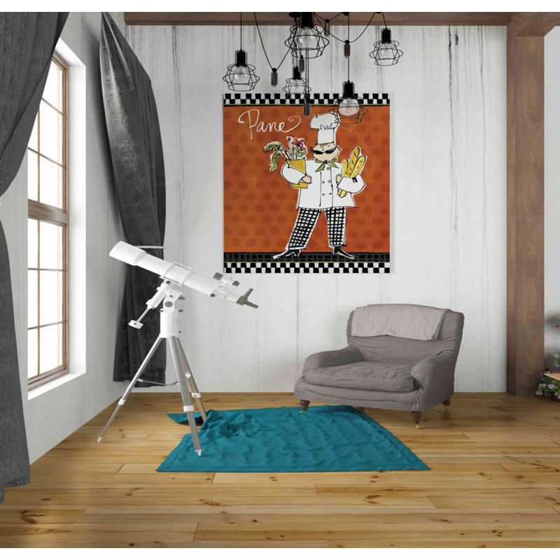 «Chefs on the Go III» par Anne Tavoletti, art mural sur toile, H 30 po x l 26 po x P 1,5 po