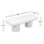 Banc rembourré Charlene