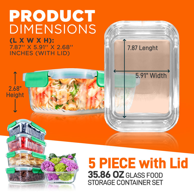 Ensemble de 5 contenants alimentaires