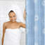  Rideau de douche bleu 72 x 72 Uriel