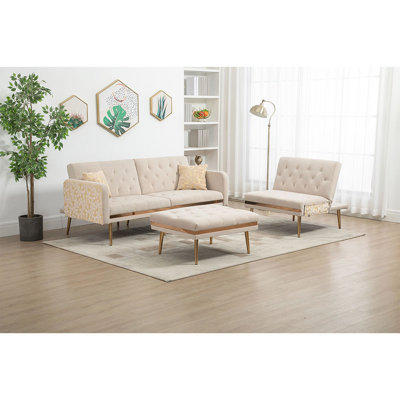 Kandra Upholstered 106.3'' Sofa & Chaise