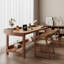 Brown Rectangular Solid Wood desk-1256218774