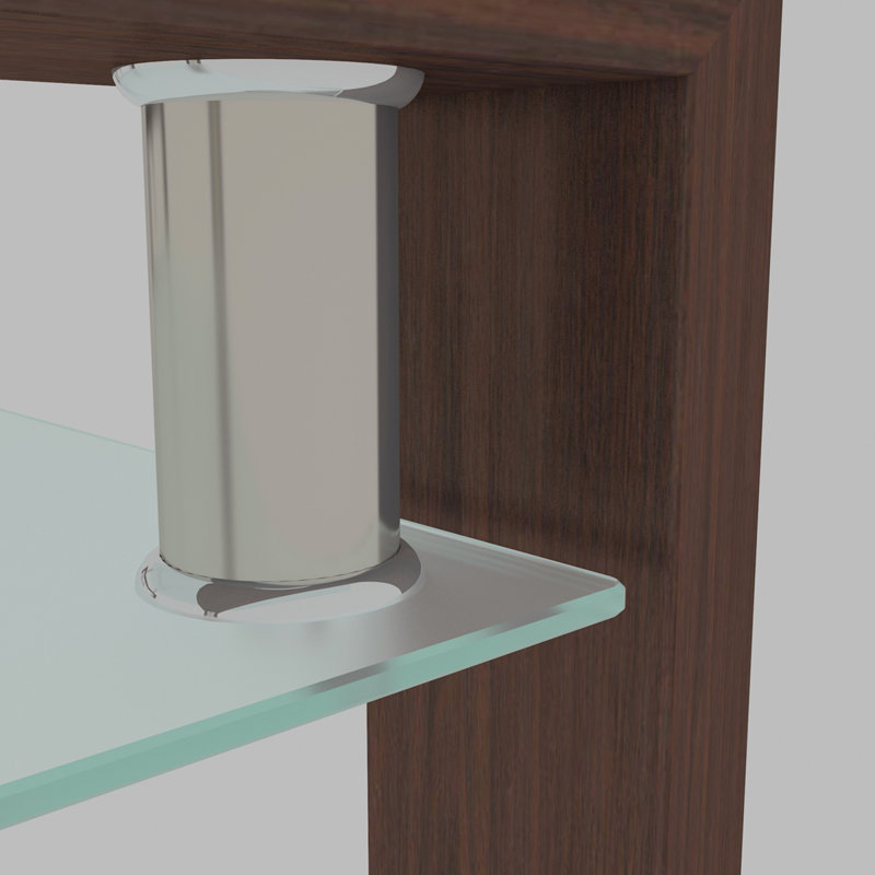 Table basse rectangulaire en verre, table basse transparente, tables d'appoint modernes pour le salon, meubles de salon (ancien sku: W24135189)