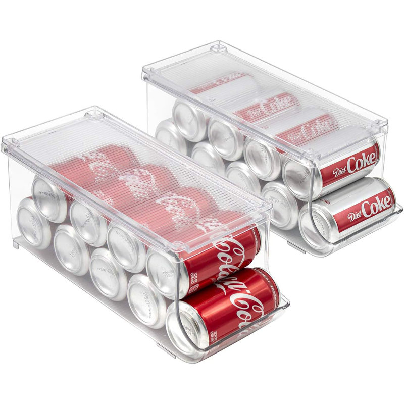  Ensemble de 4 boîtes de rangement transparentes empilables avec couvercle
