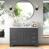 48.5" Single Bathroom Vanity With Cultured Marble Top