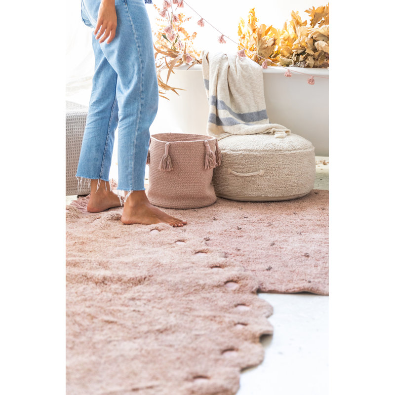 Pyjama Party Round Pouf, Natural