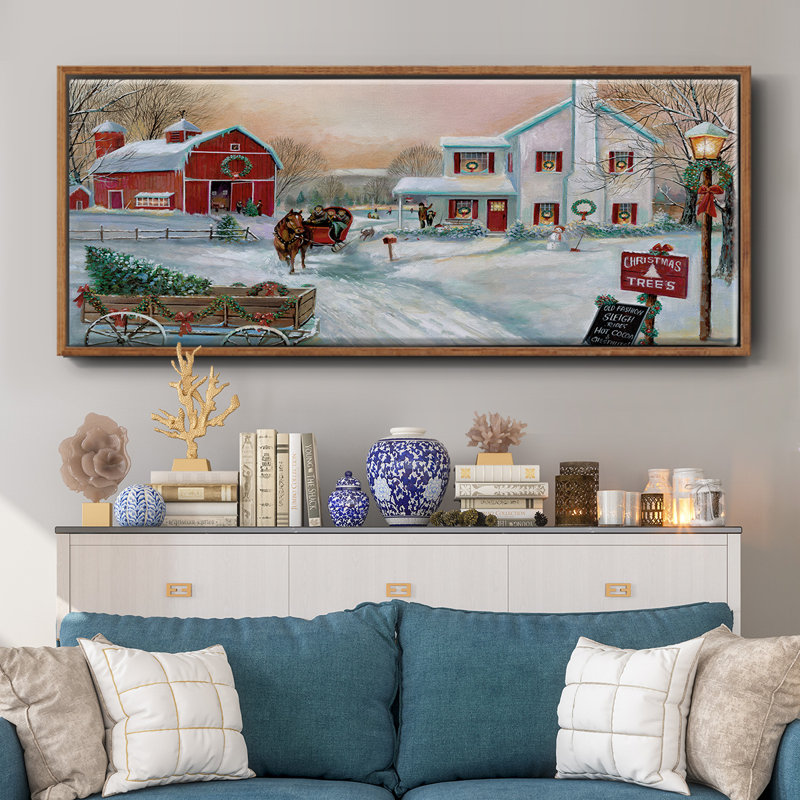 Christmas Tree Farm- Framed Canvas