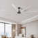 96"  Ceiling Fan with Light and Remote Control, 6-Speed Noiseless Reversible DC Motor, 8 Durable Aluminum Double-Layer Blades Large Ceiling Fan
