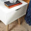 Kennedy 1 Drawer Bedside Table-1283616738