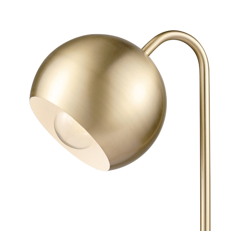 Delonte Metal Desk Lamp Lamp, Matte Brass