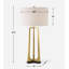 Lampe de table en laiton Recardo