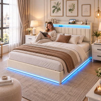 Upholstered Ottoman Storage Bed