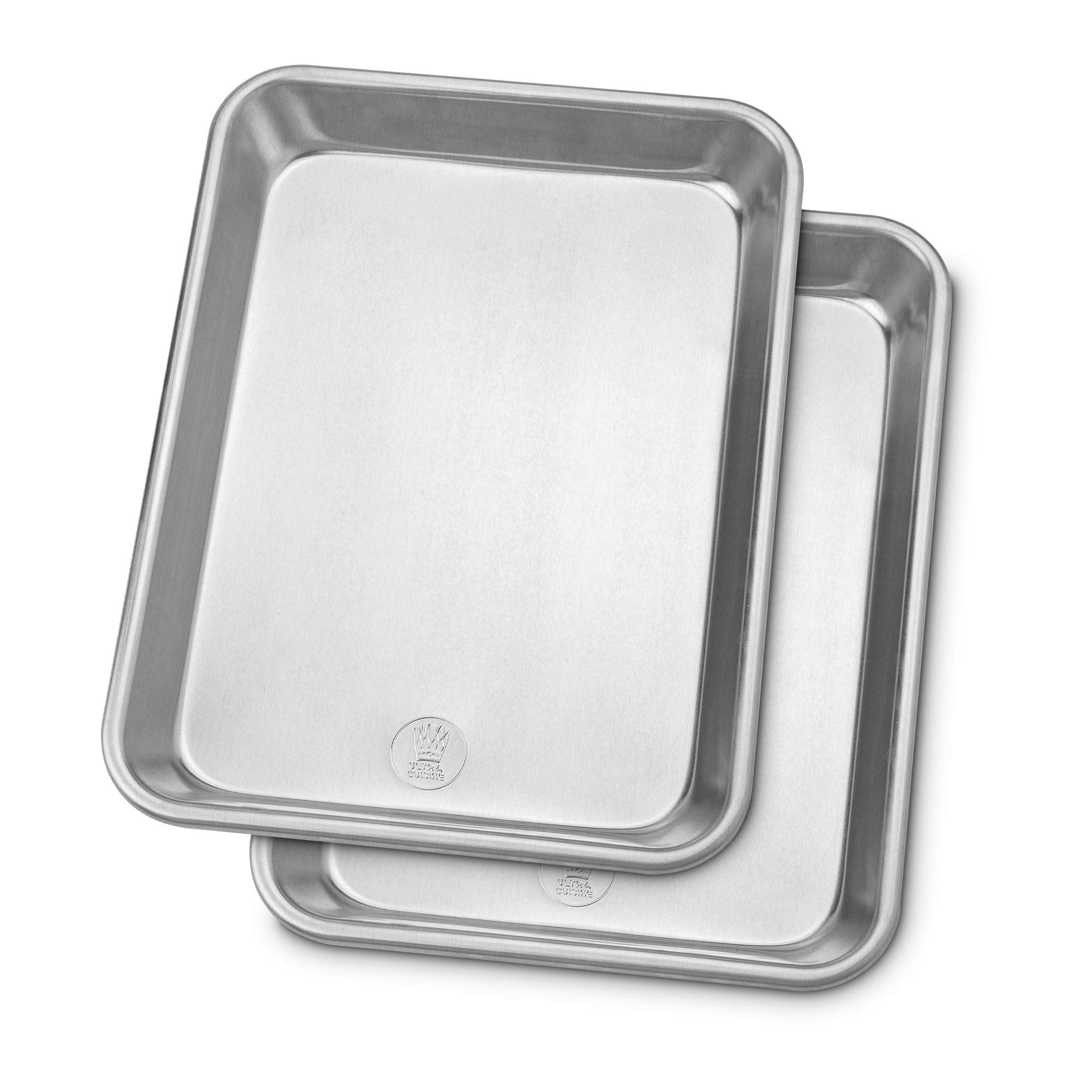 Ultra Cuisine oven-safe baking pan with cooling rack set - quarter
