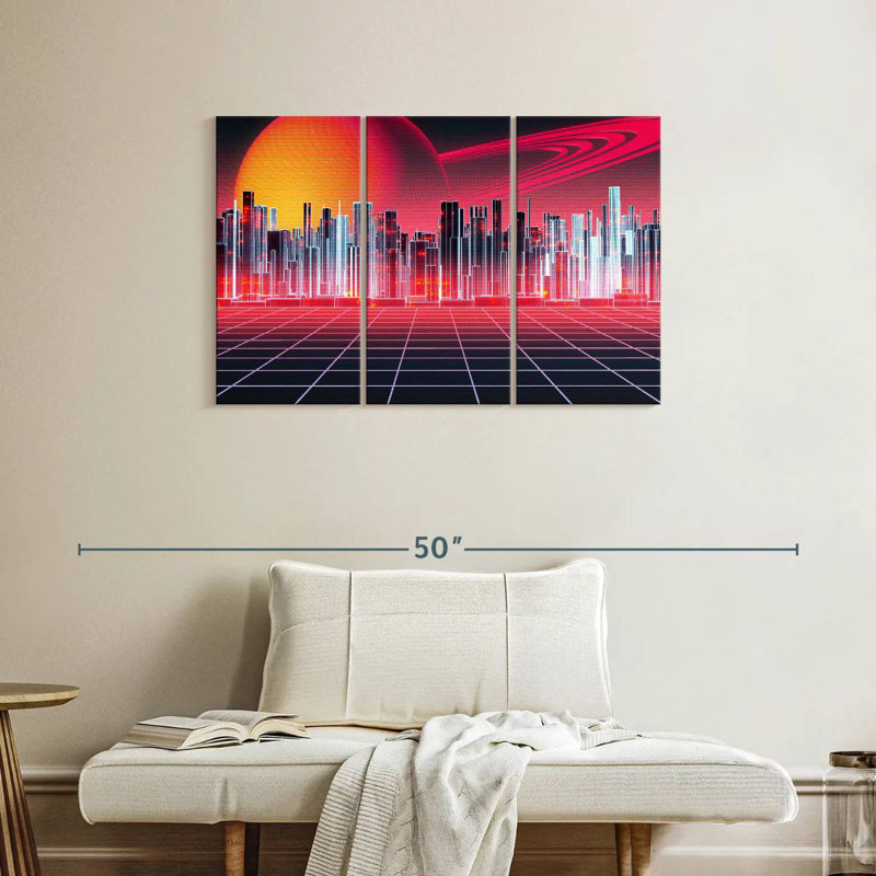 Kelan Digital Metropolitan, 24" H x 38" W