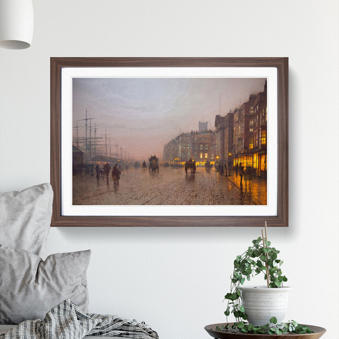 Street Scene by John Atkinson Grimshaw - Framed Print