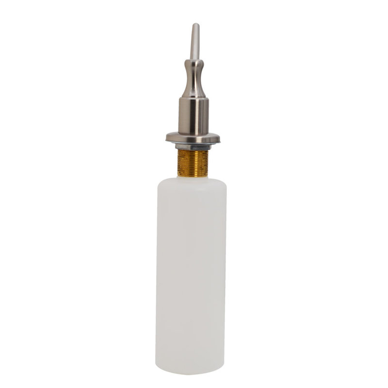 Distributeur de savon liquide / désinfectant pour les mains avec bouteille rechargeable de 12 oz, Nickel satiné