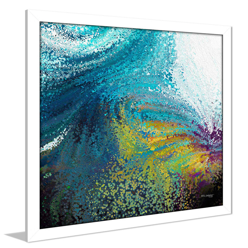«Psalm 31:19 How Great Is Your Goodness (Square)» par Mark Lawrence, reproduction sur acrylique, Cadre blanc
