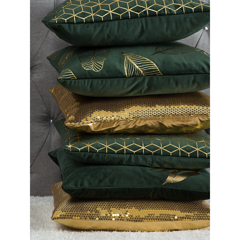 Nonatum Square Cushion, Gold