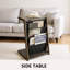 Table d'appoint avec cadre en bois et table de bout