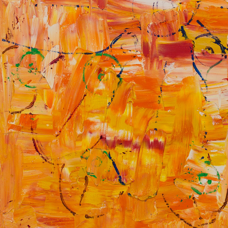 Orange Dragonfly Painting