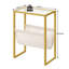 Agamjit 40cm W Iron Bedside Table