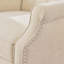 Fauteuil inclinable capitonné en tissu-1736306029