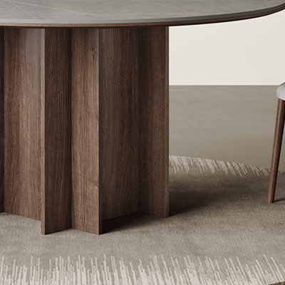 Sturdy Rock Plate Dining Table Sets.