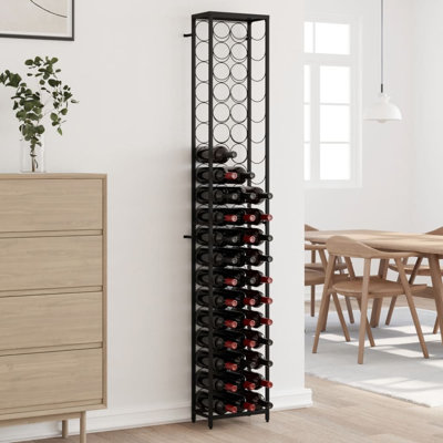 vidaXL Wine Rack Wine Bottle Holder Pantry Floor Wine Cabinet Organizer Metal by VidaXL