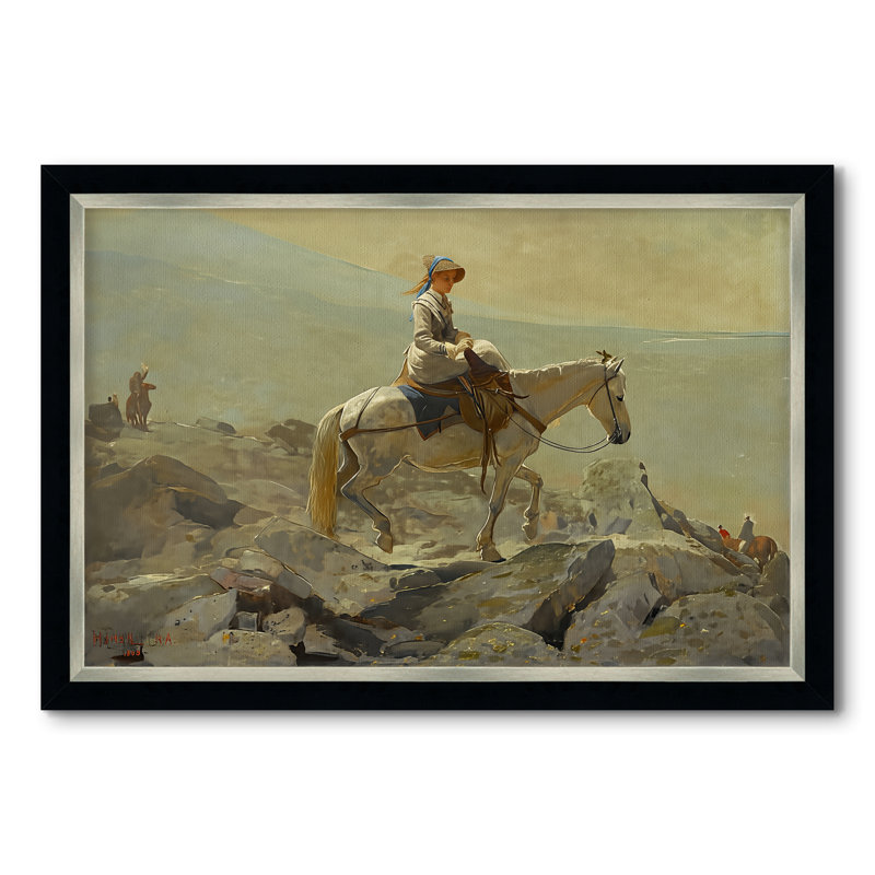 The Bridle Path, White Mountains, 1868 - Winslow Homer - Toile encadrée sur mesure, 28x40 INNER SIZE, Framed Canvas
