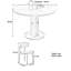 Table de salle à manger ronde moderne, base en acier inoxydable-1371451949