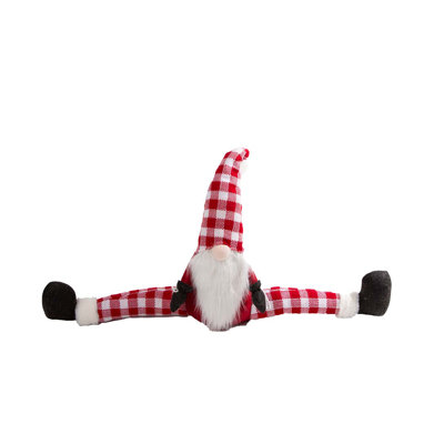 Christmas Gnome Buffalo Fabric Draft Stopper