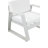 Harriet 4-Person Aluminum Outdoor Conversation Set with Cushions – Modern Curved Patio Seating Group with Rust-Free Frame & Comfort Cushions, White Powder Coated Aluminum, White Cushions-1367416135