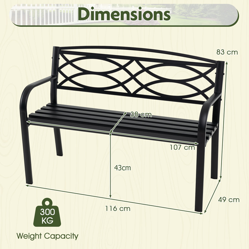 Metal Outdoor Bench