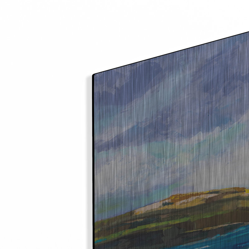 «Beach» par Jeanette Vertentes, art mural en métal Beachcrest Home ™, H 24 po x l 36 po