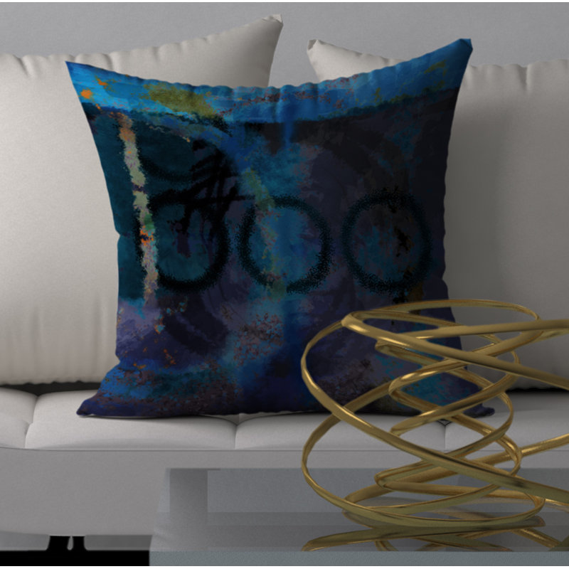  Housse de coussin carré et insert, H 18 po x l 18 po x p 5 po