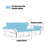 Gray Genuine Leather Modular Sofa cushion Loveseat