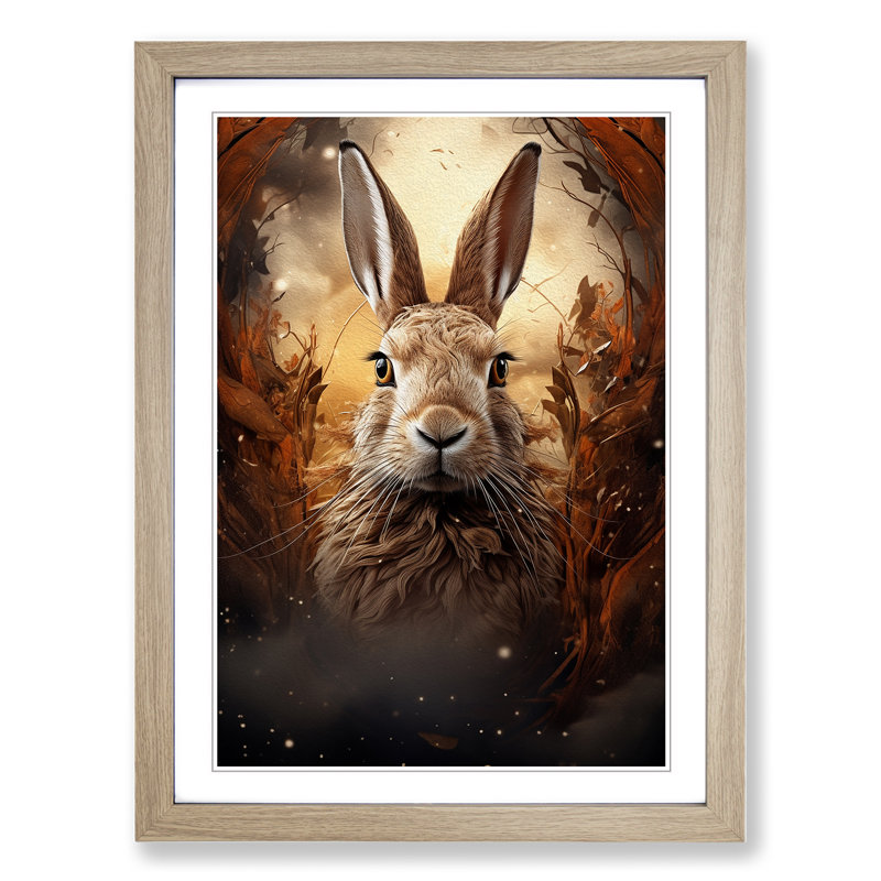 Hare Digital Art - Framed Print
