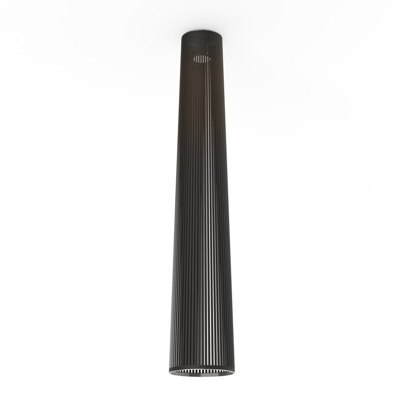 Solis 72 Flush Lamp - Black, Black , 72