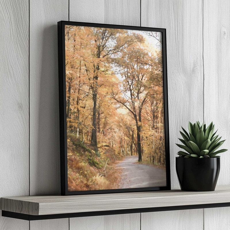 «Autumn in the Valley II» par Lori Deiter, reproduction d'art, L 32 po x H 48 po, Blanc, Impression encadrée