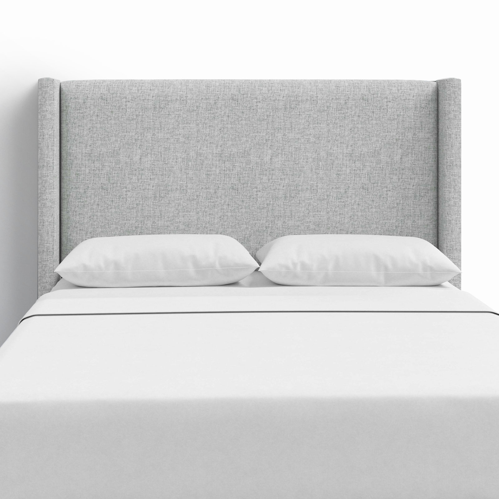 Hanson Upholstered Headboard, King, Zuma Pumice Textured Linen