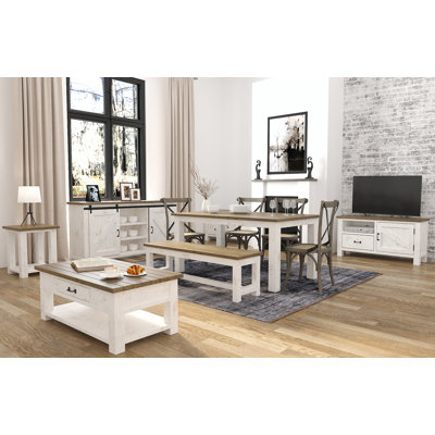 Laneta Solid Wood Bench