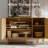 Wide 3 Door Sideboard Accent Cabinet-961716910