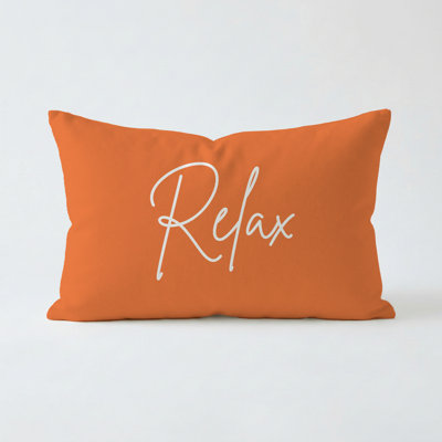 Relax Pillow 16"X12" Pumpkin
