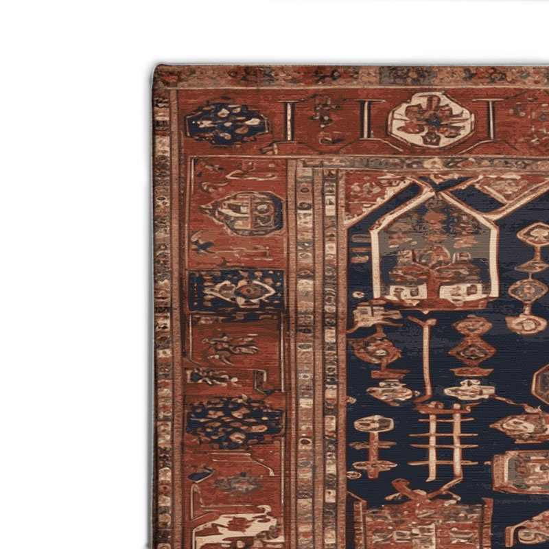 Tapis turc intérieur et extérieur brun, Rectangulaire 8 pi x 10 pi